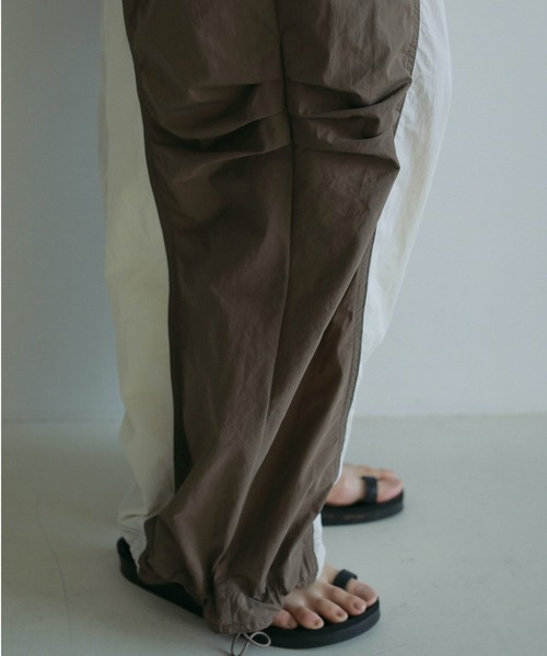 セール】Bicolor Parachute Pants（その他パンツ）｜anuke
