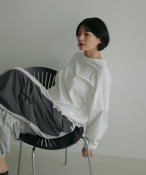 Bicolor Parachute Pants anuke 36 ブラウン　新品 セール】Bicolor Parachute Pants（その他パンツ）｜anuke
