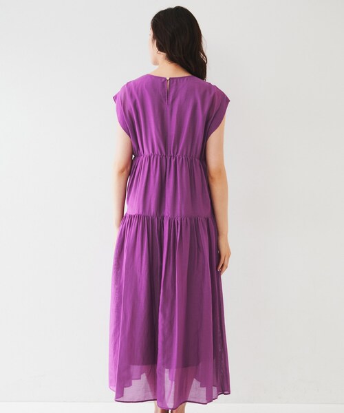 【美品✨】定価60,000円❤️ SPORTMAX✨シルク100% ワンピース セール】【シアー/夏ワンピ】綿シルクワンピース（ワンピース