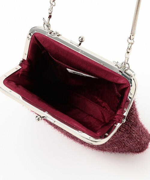 Ray BEAMS（レイビームス）の「【別注】キャセ  シャイニーニット バッグ（トートバッグ・レディース・ブラック/ワイン・ONE SIZE）」の10枚目の写真