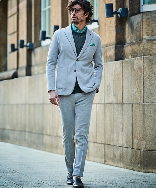 g-stage（ジーステージ）の「G-STAGE 清涼＆吸水速乾 バーズアイストレッチテーパードパンツ（その他パンツ・メンズ・ライトブルー/ベージュ/ライトグレー・44/46/50/48）」の4枚目の写真