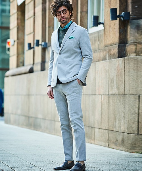 g-stage（ジーステージ）の「G-STAGE 清涼＆吸水速乾 バーズアイストレッチテーパードパンツ（その他パンツ・メンズ・ライトブルー/ベージュ/ライトグレー・44/46/50/48）」の5枚目の写真