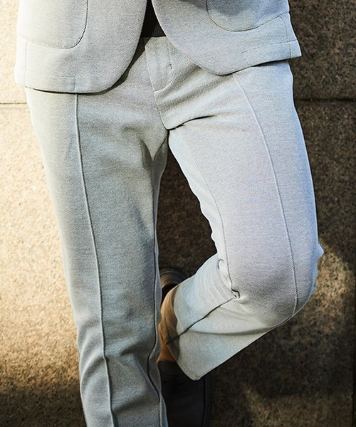 g-stage（ジーステージ）の「G-STAGE 清涼＆吸水速乾 バーズアイストレッチテーパードパンツ（その他パンツ・メンズ・ライトブルー/ベージュ/ライトグレー・44/46/50/48）」の6枚目の写真