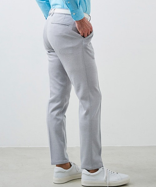 g-stage（ジーステージ）の「G-STAGE 清涼＆吸水速乾 バーズアイストレッチテーパードパンツ（その他パンツ・メンズ・ライトブルー/ベージュ/ライトグレー・44/46/50/48）」の12枚目の写真