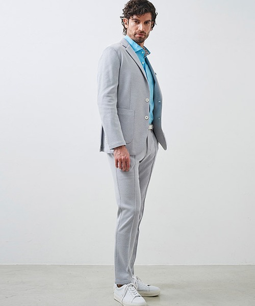 g-stage（ジーステージ）の「G-STAGE 清涼＆吸水速乾 バーズアイストレッチテーパードパンツ（その他パンツ・メンズ・ライトブルー/ベージュ/ライトグレー・44/46/50/48）」の14枚目の写真