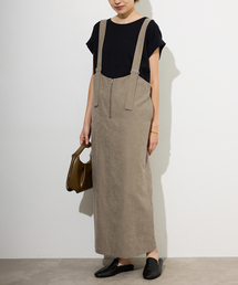 SLOBE IENA（スローブイエナ）の「アイラインフロントジップジャンパースカート（ワンピース・レディース）」