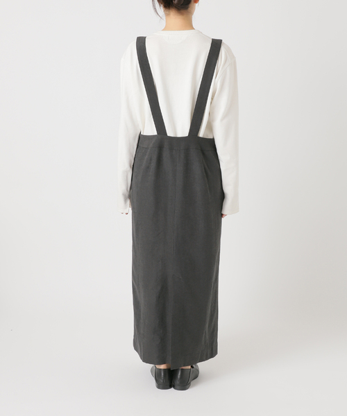 アイラインフロントジップジャンパースカート(ワンピース アイラインフロントジップジャンパースカート(ワンピース