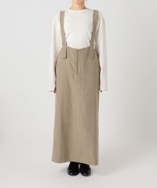 SLOBE IENA アイラインフロントジップジャンパースカート アイラインフロントジップジャンパースカート（ワンピース）｜SLOBE