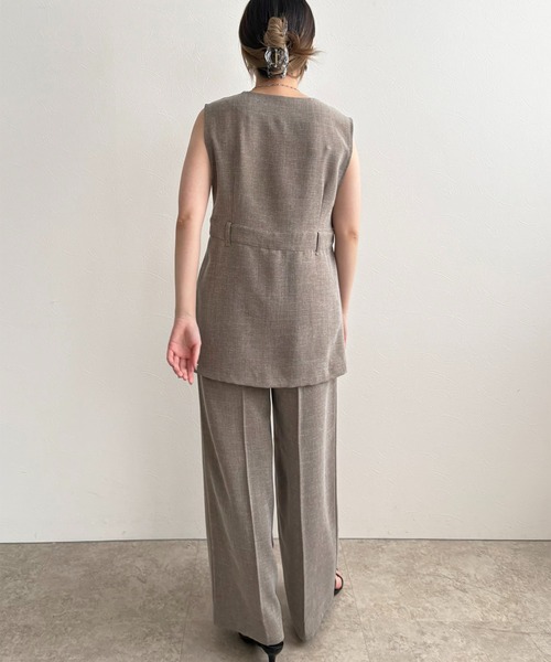 LHELBIE（レルビエ）の「ラメベルトワイドパンツ（その他パンツ・レディース・ブラック/ブルー/ブラウン・M）」の17枚目の写真