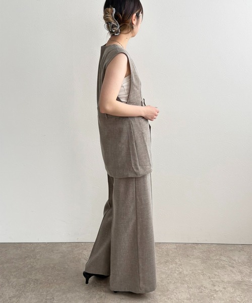 LHELBIE（レルビエ）の「ラメベルトワイドパンツ（その他パンツ・レディース・ブラック/ブルー/ブラウン・M）」の18枚目の写真