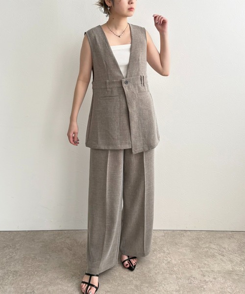 LHELBIE（レルビエ）の「ラメベルトワイドパンツ（その他パンツ・レディース・ブラック/ブルー/ブラウン・M）」の19枚目の写真