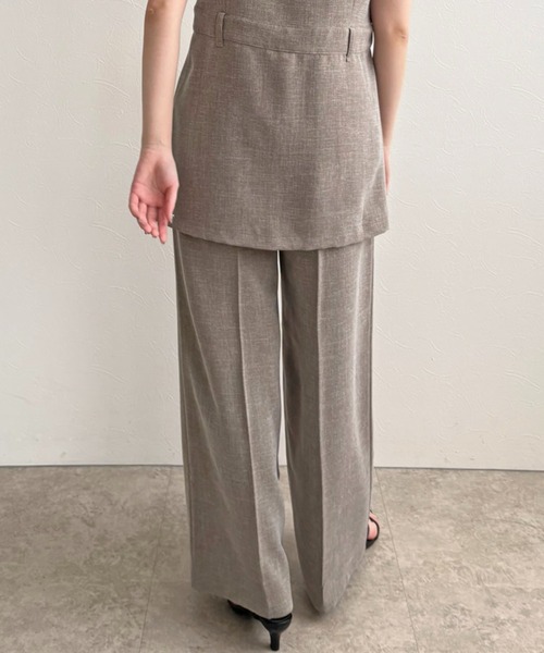 LHELBIE（レルビエ）の「ラメベルトワイドパンツ（その他パンツ・レディース・ブラック/ブルー/ブラウン・M）」の22枚目の写真