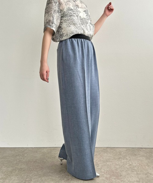 LHELBIE（レルビエ）の「ラメベルトワイドパンツ（その他パンツ・レディース・ブラック/ブルー/ブラウン・M）」の9枚目の写真