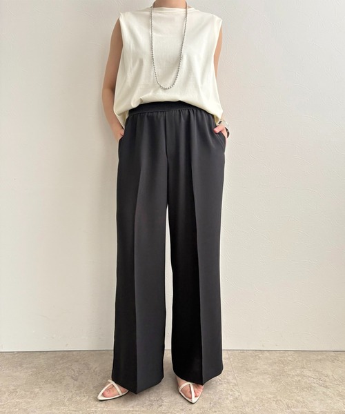 LHELBIE（レルビエ）の「ラメベルトワイドパンツ（その他パンツ・レディース・ブラック/ブルー/ブラウン・M）」の11枚目の写真