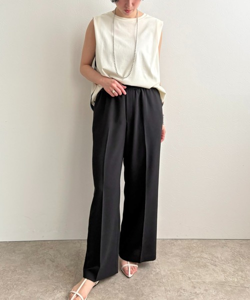 LHELBIE（レルビエ）の「ラメベルトワイドパンツ（その他パンツ・レディース・ブラック/ブルー/ブラウン・M）」の12枚目の写真