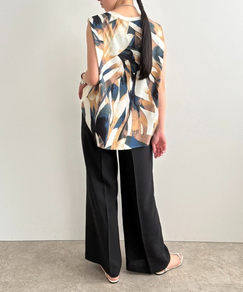 LHELBIE（レルビエ）の「ラメベルトワイドパンツ（その他パンツ・レディース・ブラック/ブルー/ブラウン・M）」の13枚目の写真