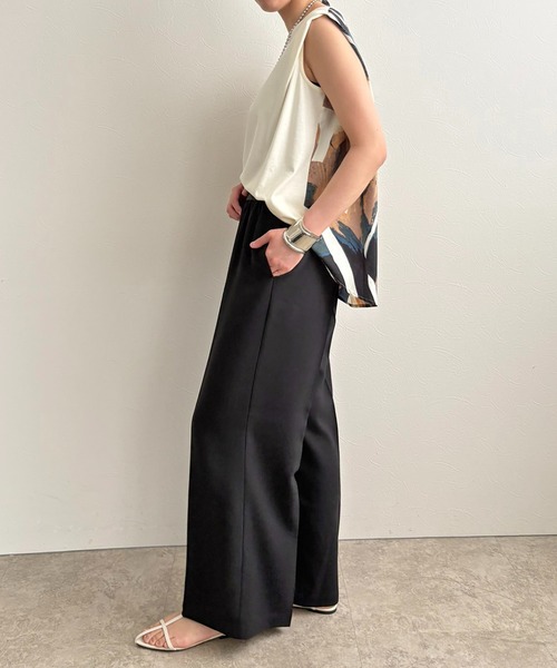 LHELBIE（レルビエ）の「ラメベルトワイドパンツ（その他パンツ・レディース・ブラック/ブルー/ブラウン・M）」の14枚目の写真