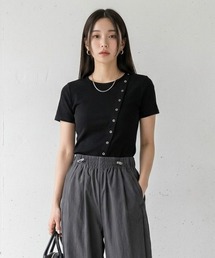 スナップテレコTシャツ【DIP IN CHOCOLATE】