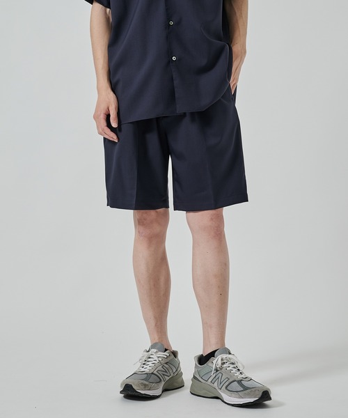 markaware(マーカウェア)の「【MARKAWARE/マーカウェア】FLAT TAPERED EASY SHORTS(その他パンツ・メンズ・ダークグレー/ネイビー/ブラック・1/2)」の3枚目の写真