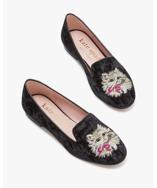 kate spade new york(ケイトスペード ニューヨーク)の「ラウンジ ウィスカーズ ローファー(ローファー・レディース・ブラック・6/6.5/7)」の4枚目の写真