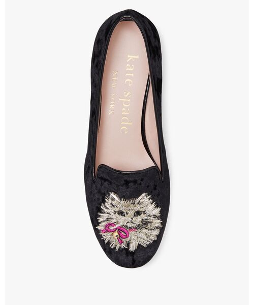 kate spade new york(ケイトスペード ニューヨーク)の「ラウンジ ウィスカーズ ローファー(ローファー・レディース・ブラック・6/6.5/7)」の1枚目の写真