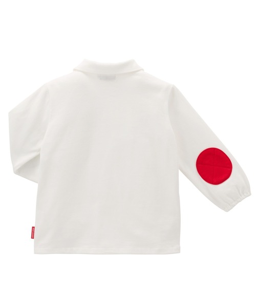 MIKI HOUSE（ミキハウス）の「ロゴ長袖ブラウス（シャツ/ブラウス・キッズ・ホワイト・70cm/80ｃｍ/90cm/100cm/110cm）」の5枚目の写真