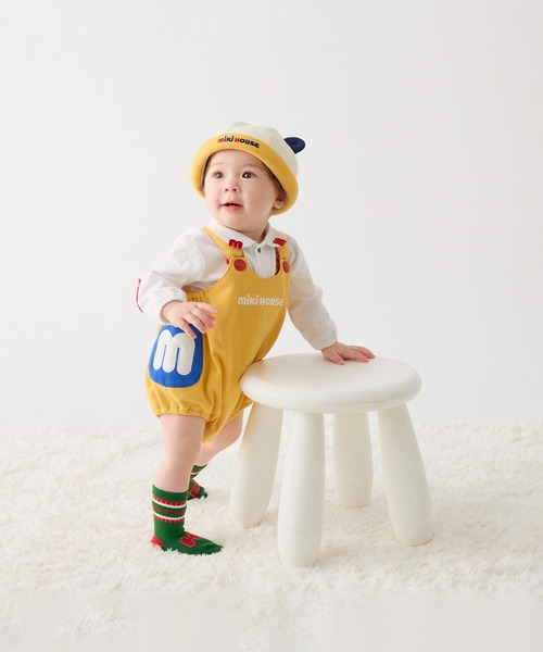 MIKI HOUSE（ミキハウス）の「ロゴ長袖ブラウス（シャツ/ブラウス・キッズ・ホワイト・70cm/80ｃｍ/90cm/100cm/110cm）」の8枚目の写真