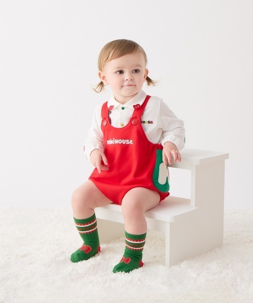 MIKI HOUSE（ミキハウス）の「ロゴ長袖ブラウス（シャツ/ブラウス・キッズ・ホワイト・70cm/80ｃｍ/90cm/100cm/110cm）」の9枚目の写真