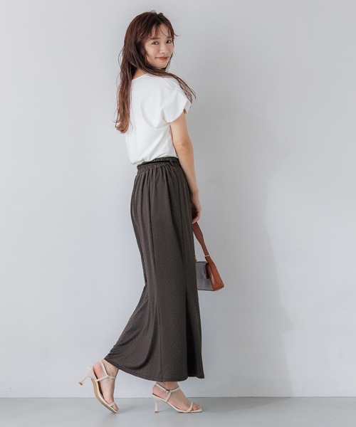 coca(coca)(コカ)の「フロッキードットマーメイドスカート(スカート・レディース・ブラウン/ブラック・S/L/M)」の10枚目の写真