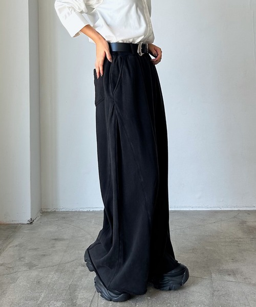 セール】サイドタックルーズウラケパンツ/イージーパンツ