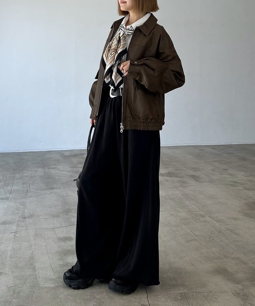 PAGEBOY(ページボーイ)の「サイドタックルーズウラケパンツ/イージーパンツ【4color・2size】(スウェットパンツ・レディース・レッド系その他/グレー/ブラック/ブラウン系その他・SMALL/MEDIUM)」の22枚目の写真