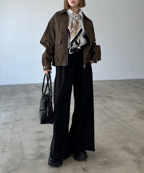 PAGEBOY(ページボーイ)の「サイドタックルーズウラケパンツ/イージーパンツ【4color・2size】(スウェットパンツ・レディース・レッド系その他/グレー/ブラック/ブラウン系その他・SMALL/MEDIUM)」の21枚目の写真