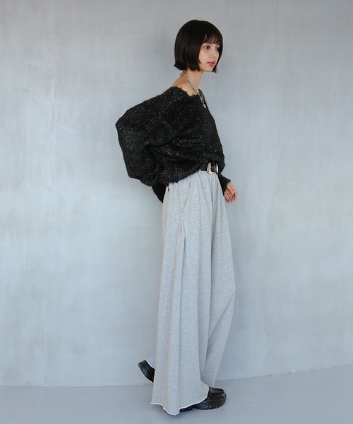 PAGEBOY(ページボーイ)の「サイドタックルーズウラケパンツ/イージーパンツ【4color・2size】(スウェットパンツ・レディース・レッド系その他/グレー/ブラック/ブラウン系その他・SMALL/MEDIUM)」の19枚目の写真