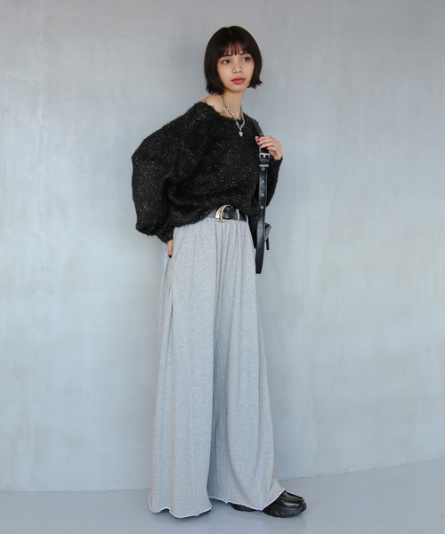 PAGEBOY(ページボーイ)の「サイドタックルーズウラケパンツ/イージーパンツ【4color・2size】(スウェットパンツ・レディース・レッド系その他/グレー/ブラック/ブラウン系その他・SMALL/MEDIUM)」の20枚目の写真