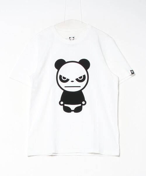 HIPANDA（ハイパンダ）の「(HIPANDA ハイパンダ) 男女兼用 HIIPANDA ベーシック ロゴ Tシャツ（Tシャツ/カットソー・メンズ・ブラック/ホワイト・MEDIUM/LARGE/X-LARGE/XX-LARGE/SMALL）」の2枚目の写真