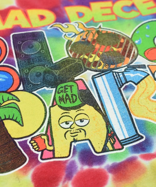 LABORATORY R(ラボラトリーアール)の「【USED】GILDAN “MAD DECENT BLOCK PARTY 2014” タイダイ Tシャツ(Tシャツ/カットソー・メンズ・マルチ・LARGE)」の5枚目の写真