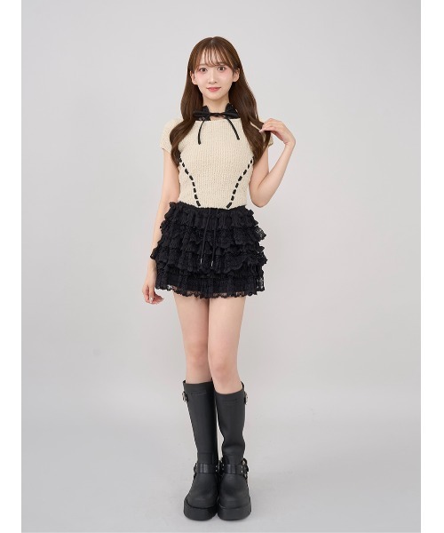 Darich（ダーリッチ）の「ステッチデザインニットセットアップ