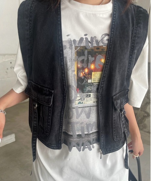 トップス AmeriVINTAGE GRAFFITI THOUGHT TEE GRAFFITI THOUGHT TEE（Tシャツ/カットソー）｜Ameri（アメリ