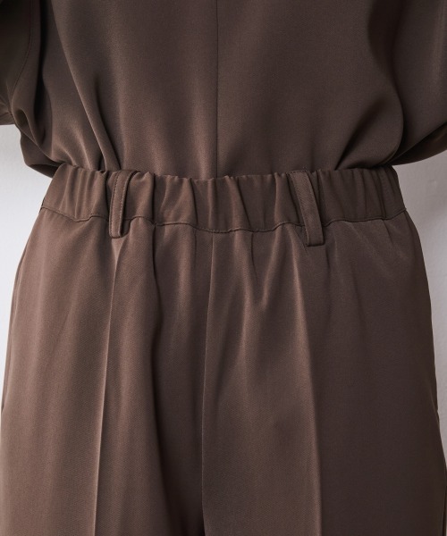 CHIC STYLE(シックスタイル)の「ストレートワイドパンツ<大きいサイズ有>シックスタイル(スラックス・レディース・ブラウン/ブラック・5L/4L/3L/LL/L/M)」の14枚目の写真