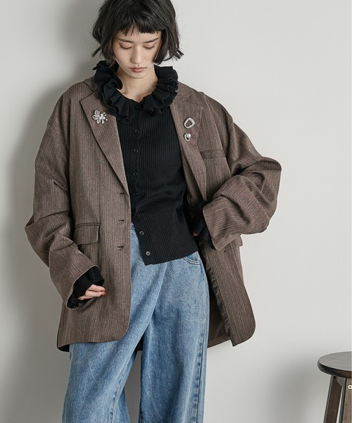 THE YOn（ザヨン）の「ヘリンボーンタックスリーブテーラード