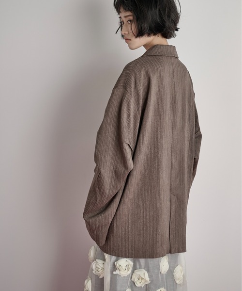 ヘリンボーンタックスリーブテーラードジャケット（テーラード