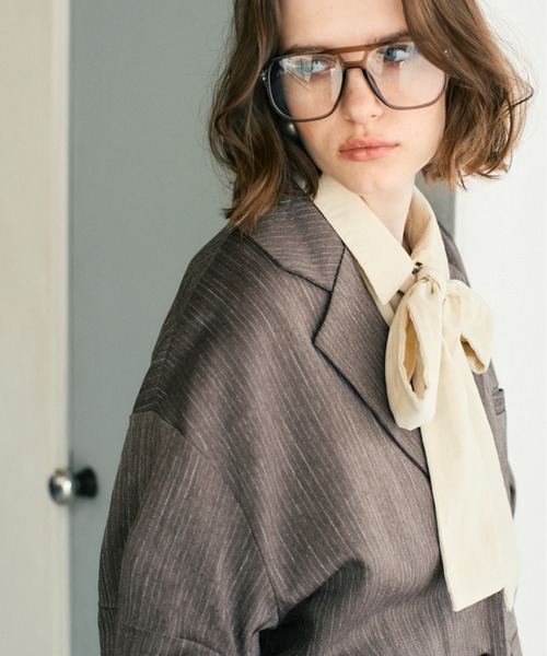 セール】ヘリンボーンタックスリーブテーラードジャケット（テーラード