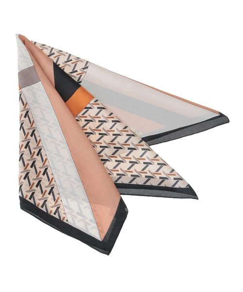 Green　Parks（グリーンパークス）の「・ジオメトリーパターンスカーフ 70×70（バンダナ/スカーフ・レディース・グリーン/ブラック・FREE）」の12枚目の写真