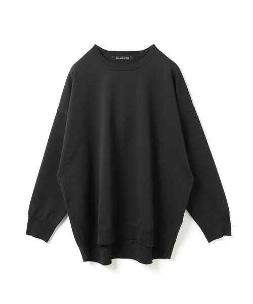 mizuiroind(ミズイロインド)の「mizuiro ind クルーネックワイドプルオーバー(ニット/セーター・レディース・ネイビー/グレー/ブラック/ライトグレー・FREE)」の5枚目の写真
