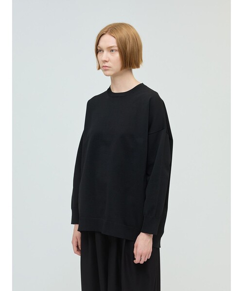 mizuiroind(ミズイロインド)の「mizuiro ind クルーネックワイドプルオーバー(ニット/セーター・レディース・ネイビー/グレー/ブラック/ライトグレー・FREE)」の10枚目の写真