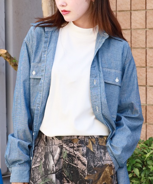 orSlow（オアスロウ）の「【orSlow】スタンドカラー半袖シャツ