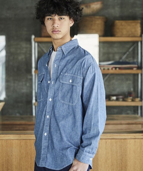orSlow/オアスロウ CHAMBRAY WORK SHIRT シャツ（シャツ