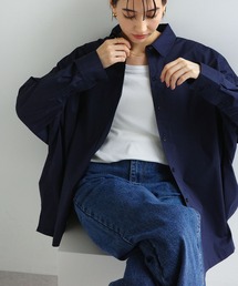 evernavy（エバーネイビー）の「イージーケアポンチョシャツブラウス（シャツ/ブラウス）」