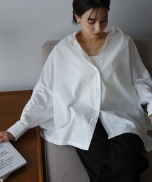 evernavy（エバーネイビー）の「イージーケアポンチョシャツブラウス（シャツ/ブラウス）」