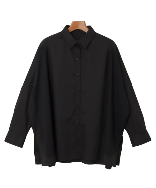 evernavy（エバーネイビー）の「イージーケアポンチョシャツブラウス（シャツ/ブラウス・レディース・ネイビー/ホワイト/ブラック/ライトブルー/サックスブルー・M）」の13枚目の写真